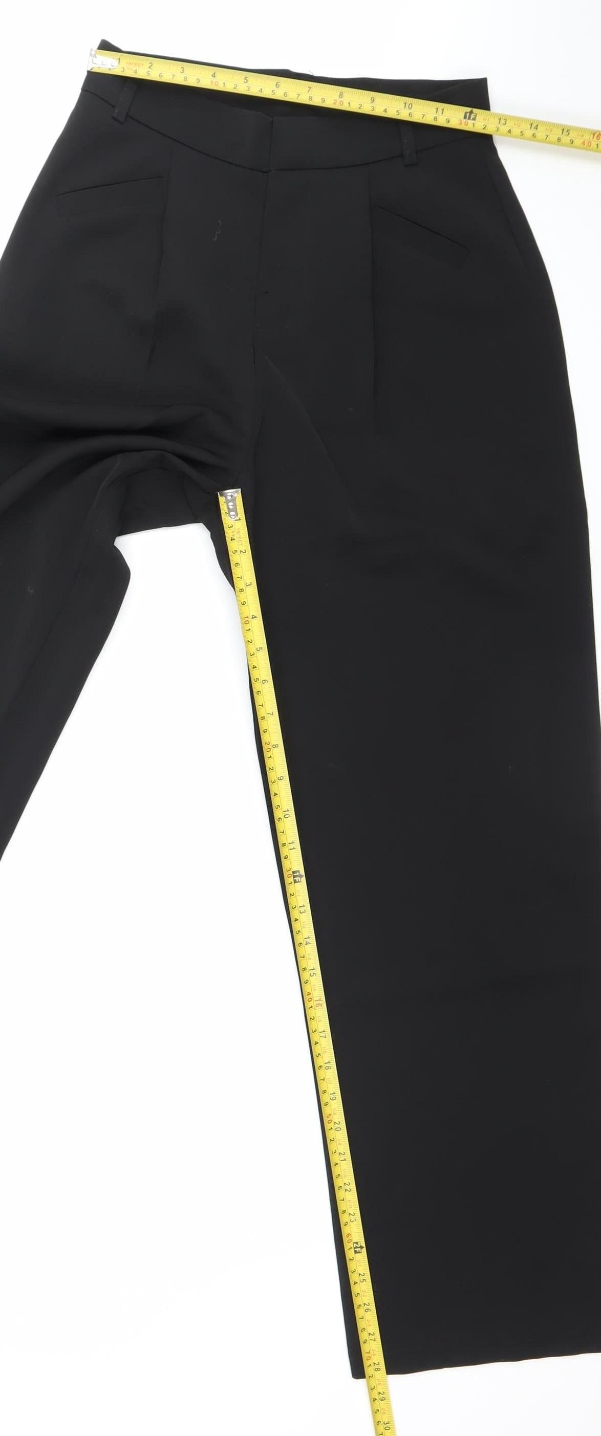 JinYuYuan Womens Black M Dress Pants Work Trousers Straight Leg