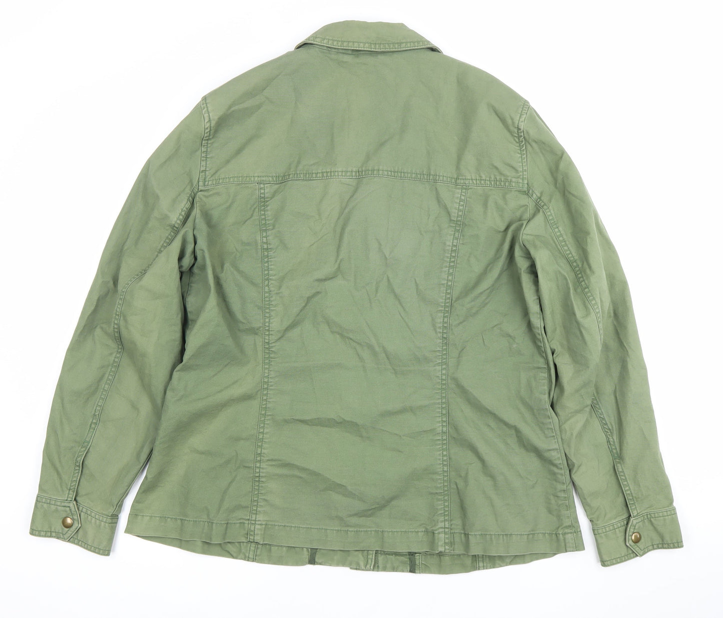GAP Women’s Green Cotton Twill Military Jacket XL