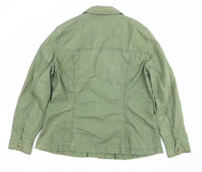 GAP Women’s Green Cotton Twill Military Jacket XL