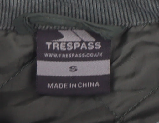 Mens UK Size S Trespass Green Quilted Coat