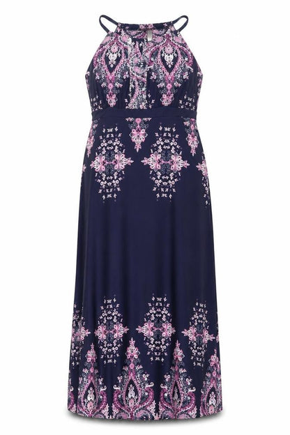 Bodyflirt Boutique Women’s Multicoloured Maxi Dress Size M Halter Paisley
