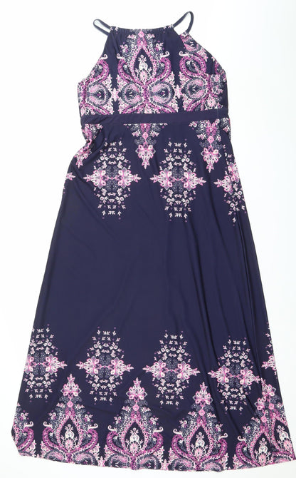 Bodyflirt Boutique Women’s Multicoloured Maxi Dress Size M Halter Paisley
