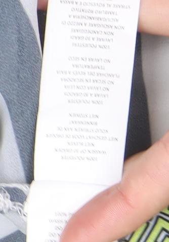 Boohoo Women’s XS Multicoloured Striped Baroque Button-Up Shirt