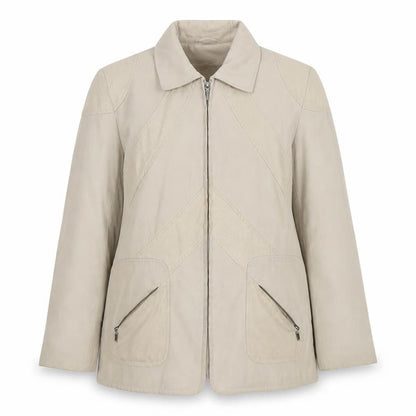Womens UK Size 10 Finesse Beige Basic Jacket