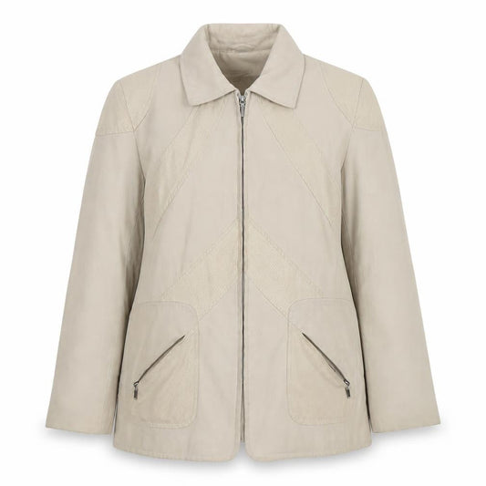 Womens UK Size 10 Finesse Beige Basic Jacket