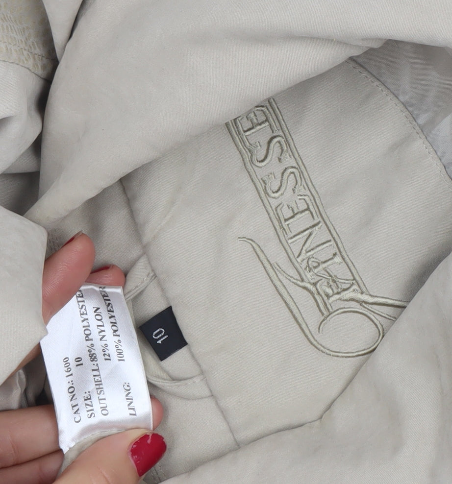 Womens UK Size 10 Finesse Beige Basic Jacket