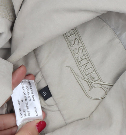 Womens UK Size 10 Finesse Beige Basic Jacket