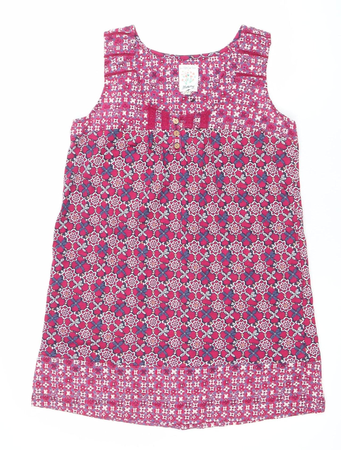 Womens UK Size 8 Mistral Pink Tunic Tank
