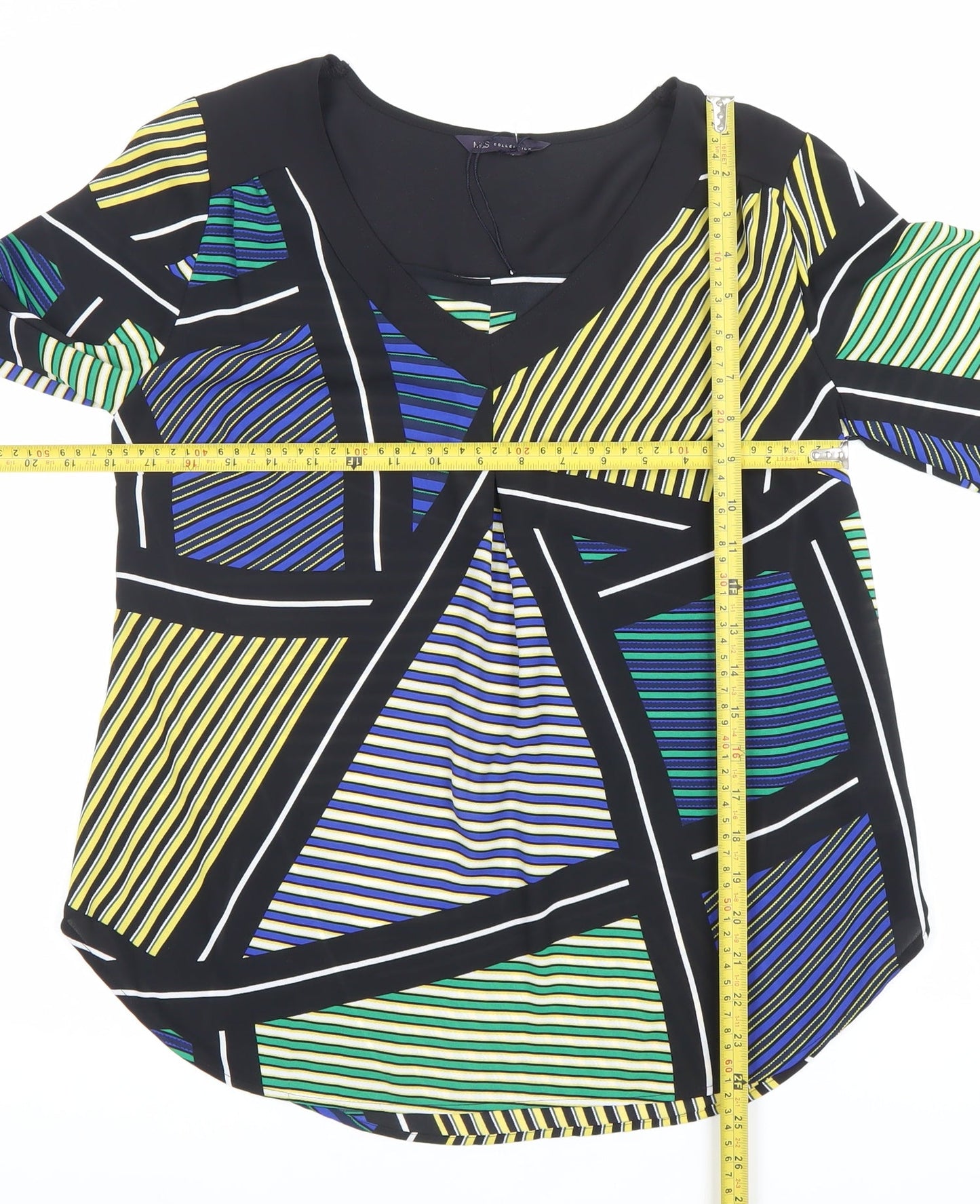 Womens UK Size 8 Marks and Spencer Multicoloured Tunic Blouse