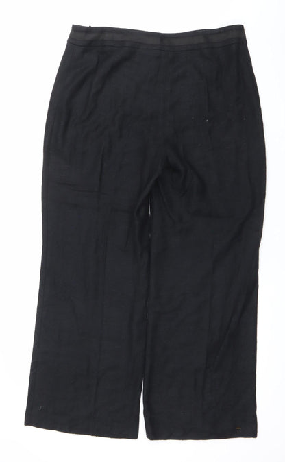 Womens UK Size 14 Principles Regular Fit BusinessCasualWorkwear Black Trousers