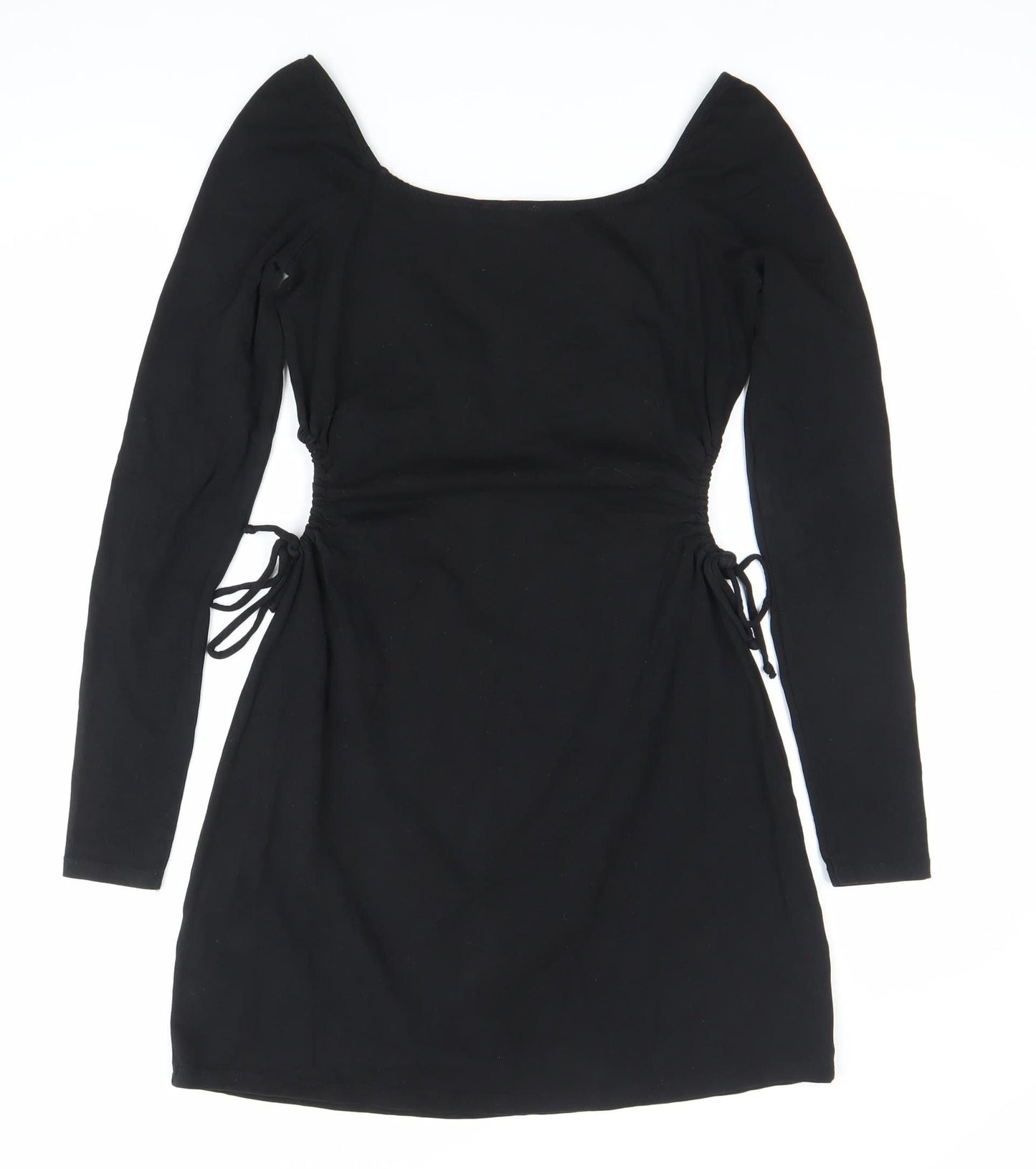 Hollister Women’s Black Bodycon Dress M Long Sleeve Square Neck