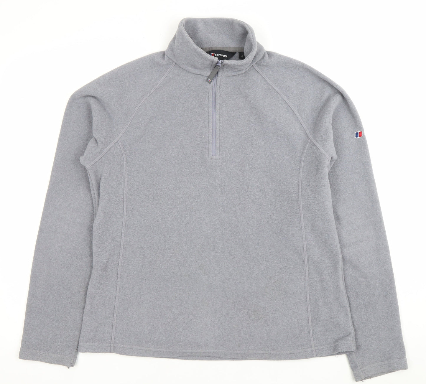 Berghaus Women’s Grey Fleece Sweatshirt Size 14 Regular Outdoor Pullover
