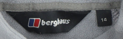 Berghaus Women’s Grey Fleece Sweatshirt Size 14 Regular Outdoor Pullover