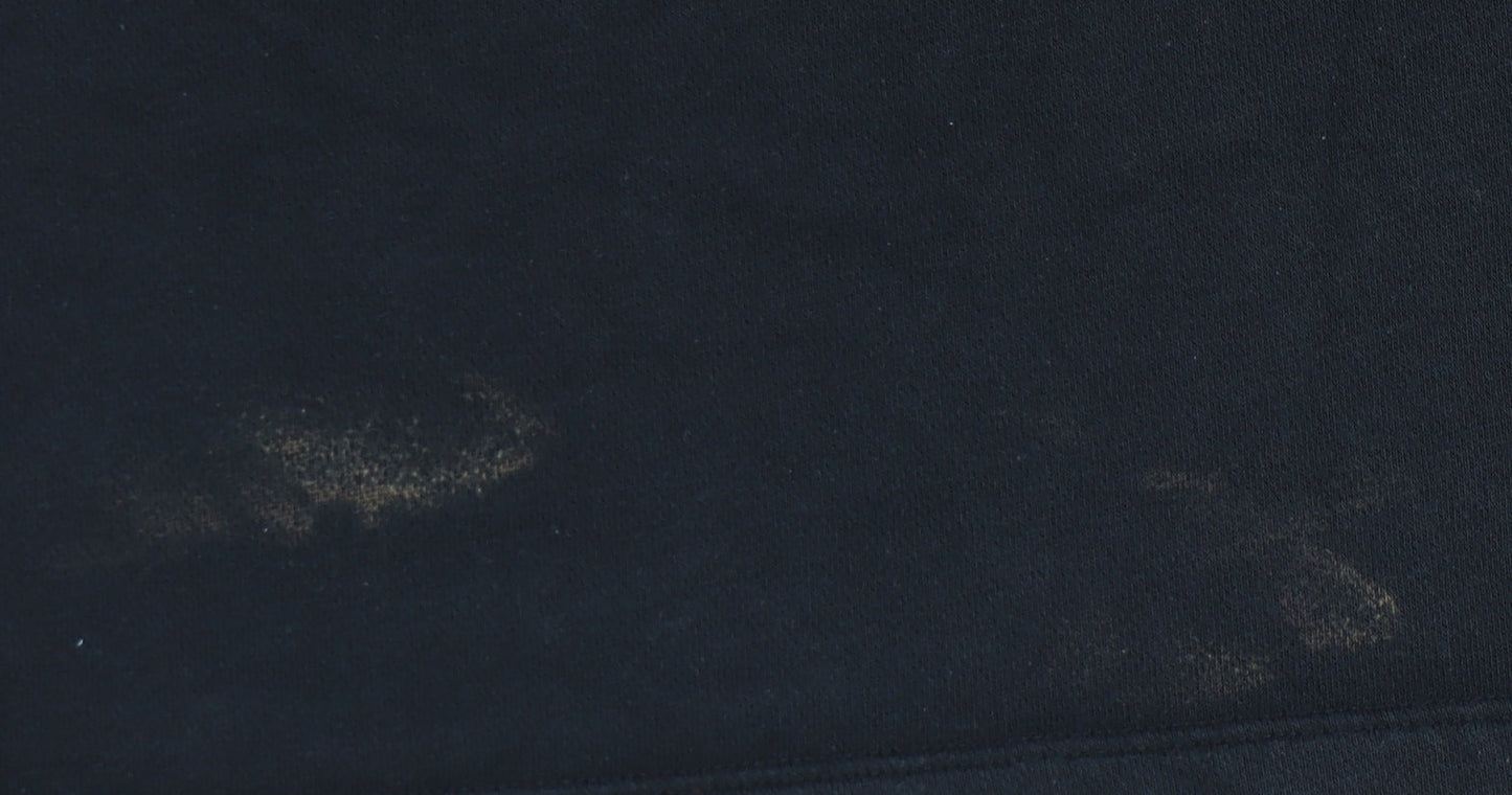 Adidas Women Black Size 8 Sweatshirt Crew Neck Rhinestone Logo