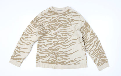 Womens UK Size 10 ASOS Beige Pullover Jumper