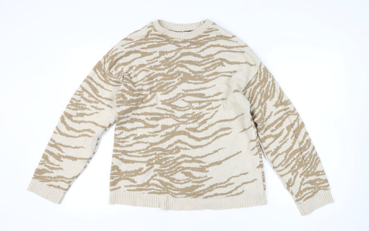 Womens UK Size 10 ASOS Beige Pullover Jumper
