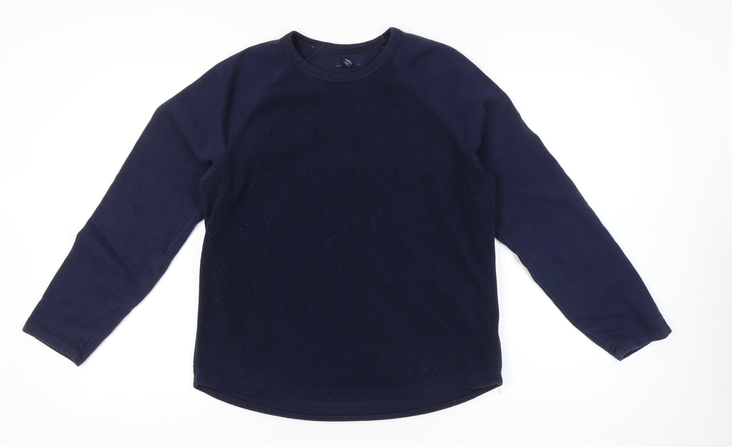 Gap Women’s Navy Blue Fleece Sweatshirt UK M Raglan Long Sleeve