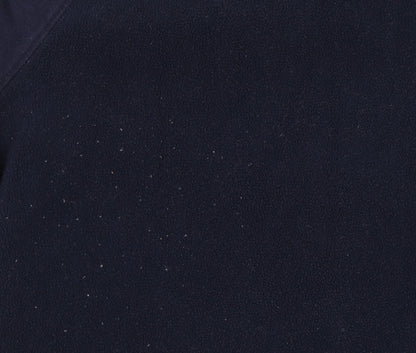 Gap Women’s Navy Blue Fleece Sweatshirt UK M Raglan Long Sleeve