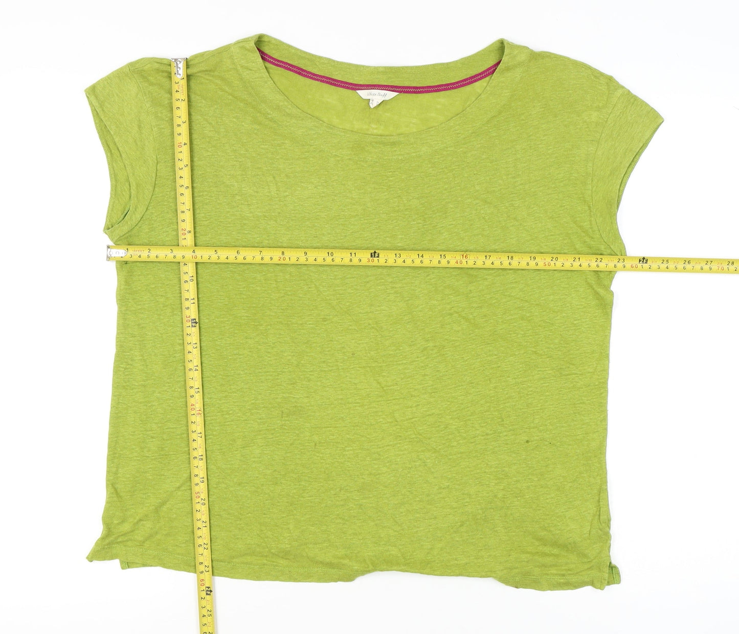 Womens UK Size 16 White Stuff Green Basic T-Shirt