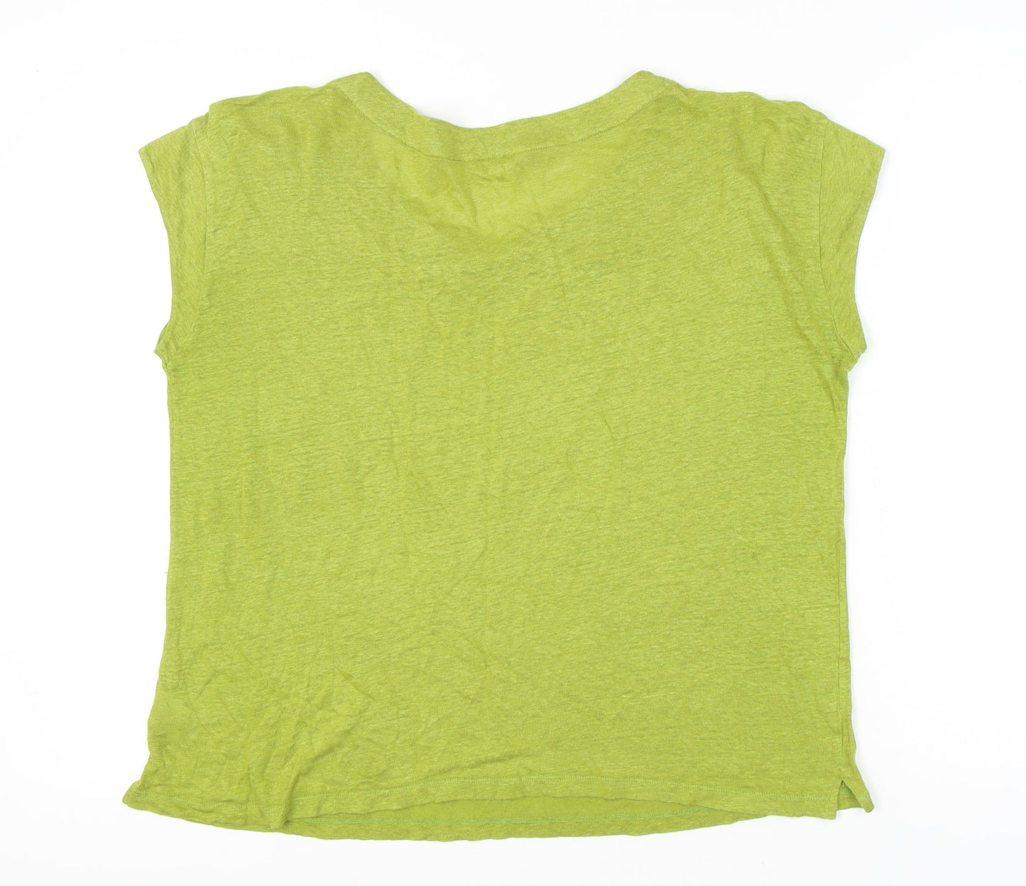 Womens UK Size 16 White Stuff Green Basic T-Shirt