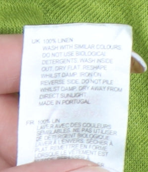 Womens UK Size 16 White Stuff Green Basic T-Shirt