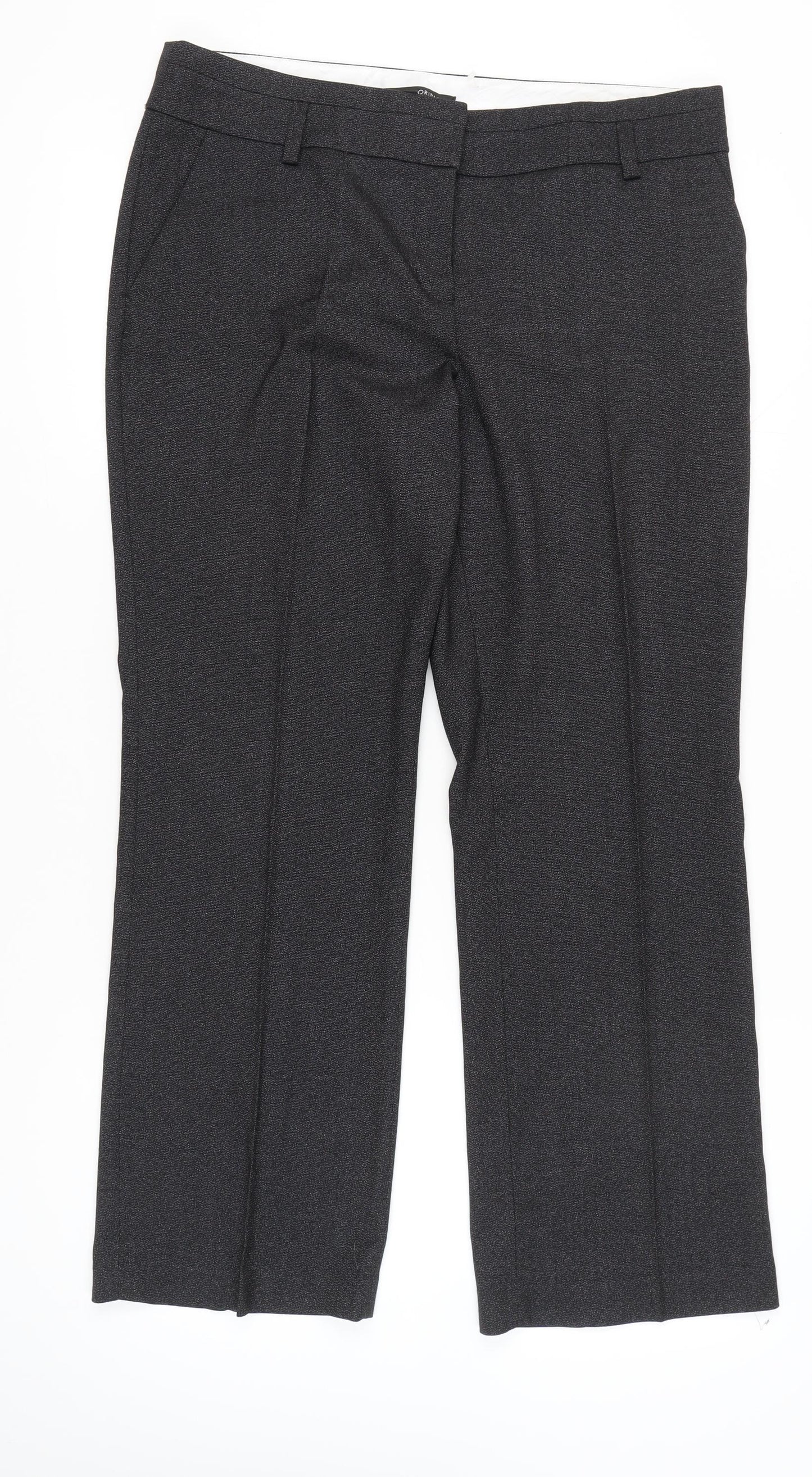 Womens UK Size 16 NEXT Regular Fit Dress Pants Grey Trousers