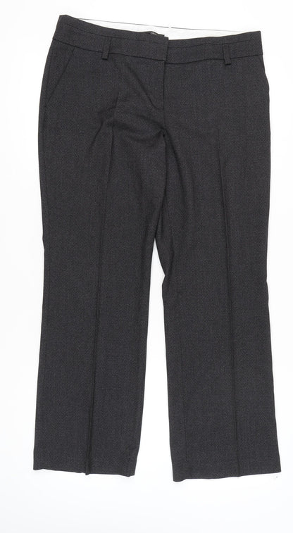 Womens UK Size 16 NEXT Regular Fit Dress Pants Grey Trousers