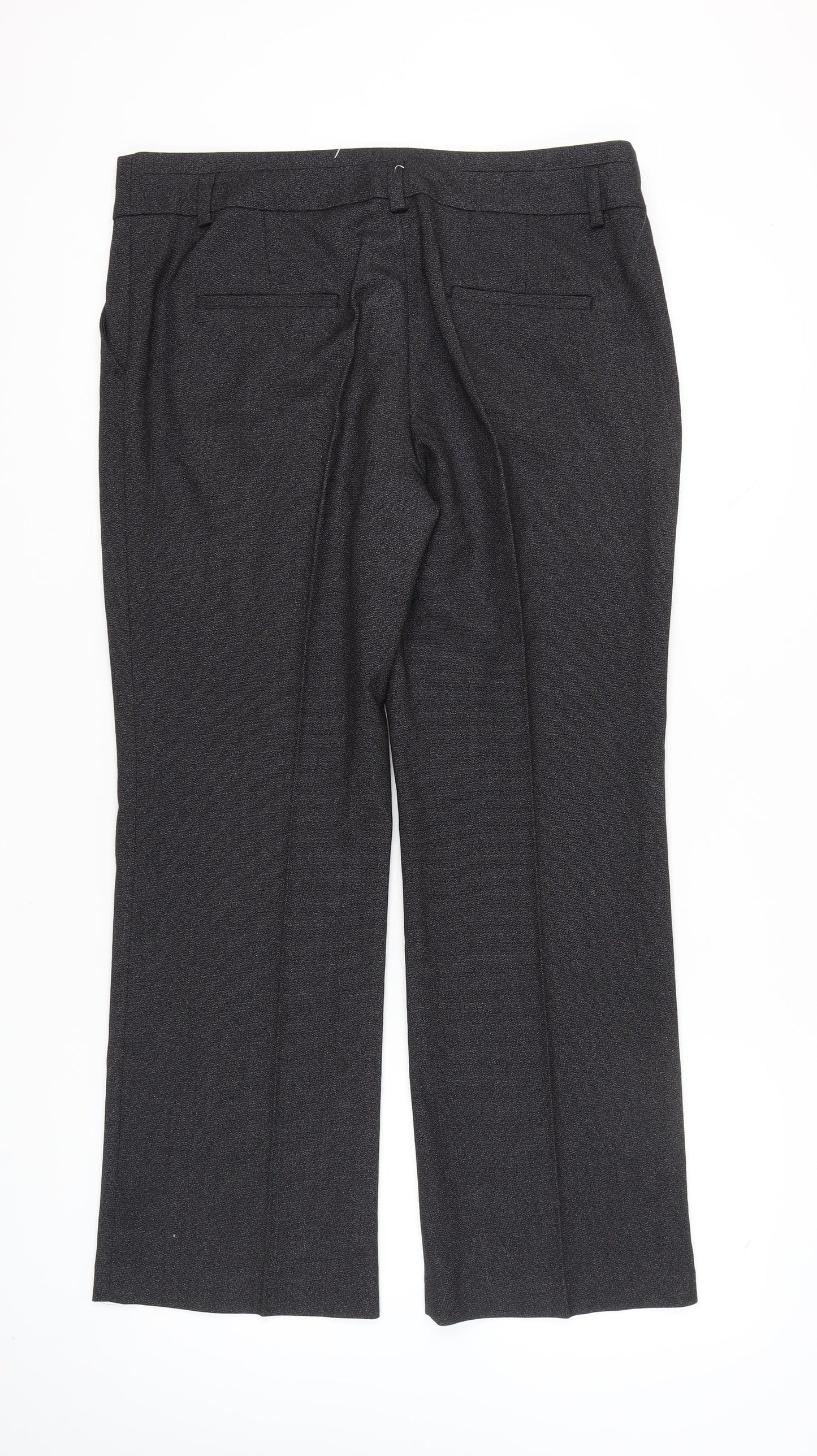 Womens UK Size 16 NEXT Regular Fit Dress Pants Grey Trousers