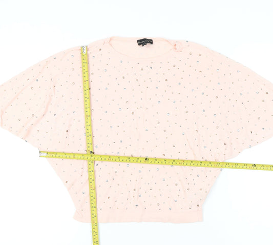 Womens UK Size S Phase Eight Pink Pullover Jumper