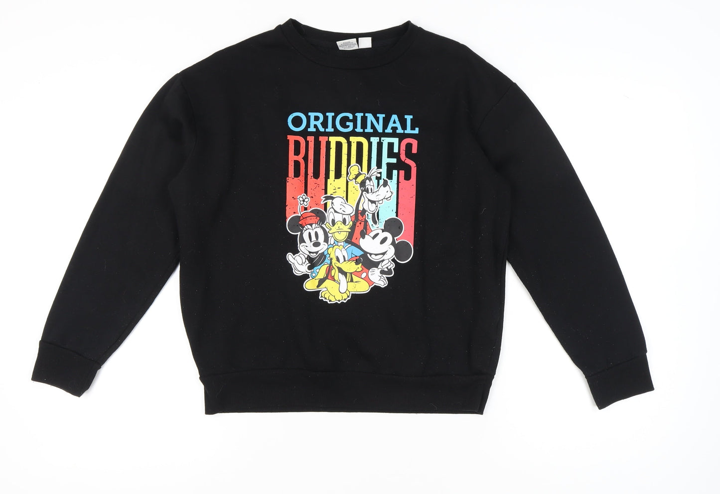 Womens UK Size S Disney Black Pullover Sweatshirt