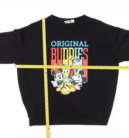 Womens UK Size S Disney Black Pullover Sweatshirt
