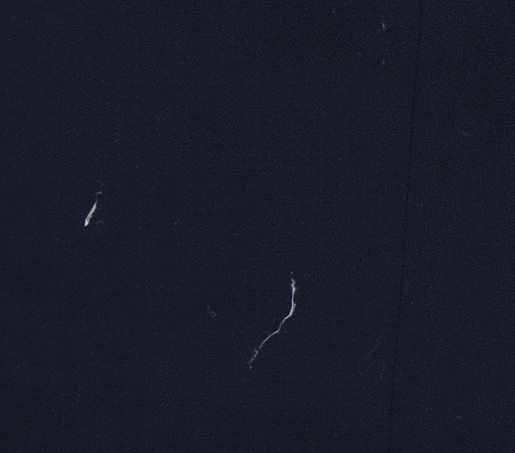 Jaeger Women’s Blue Wool Blazer Size 8 Six-Button Tailored Jacket