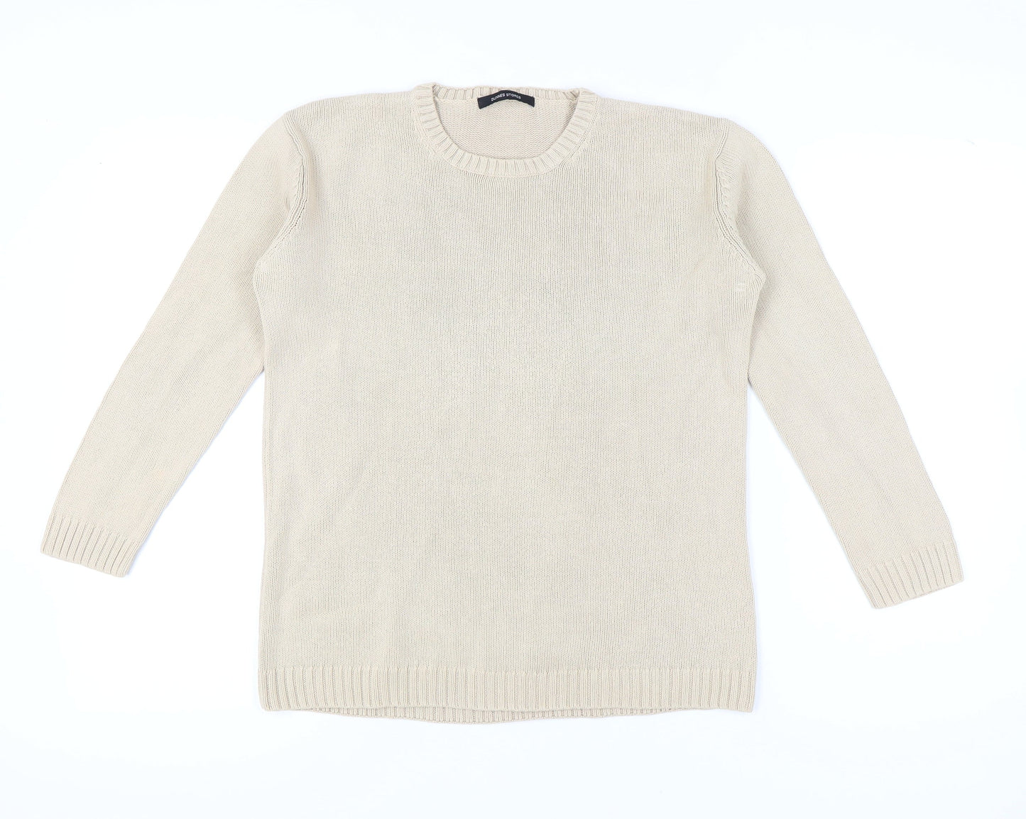 Womens UK Size 1012 Dunnes Stores Beige Pullover Jumper