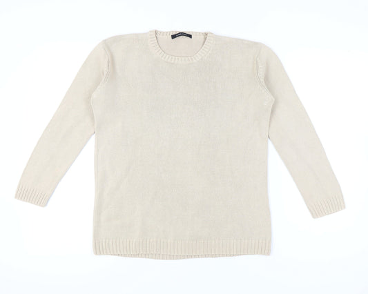Womens UK Size 1012 Dunnes Stores Beige Pullover Jumper