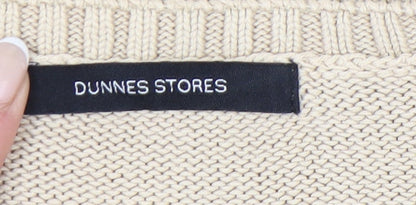 Womens UK Size 1012 Dunnes Stores Beige Pullover Jumper
