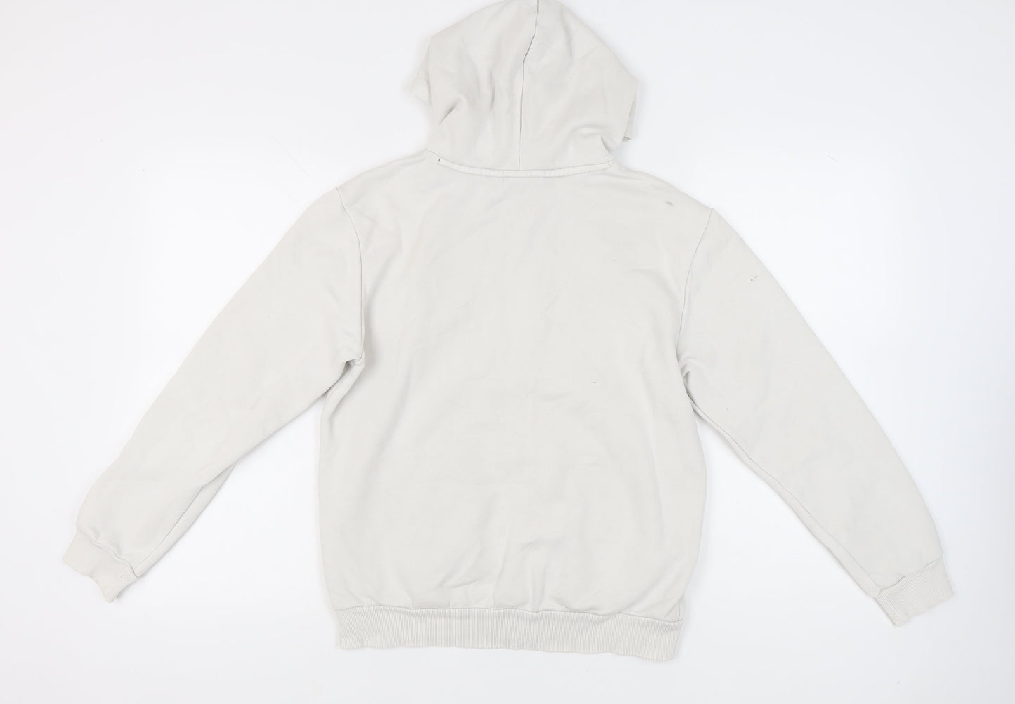 Puma Women Ivory Pullover Hoodie Small Logo Sportswear