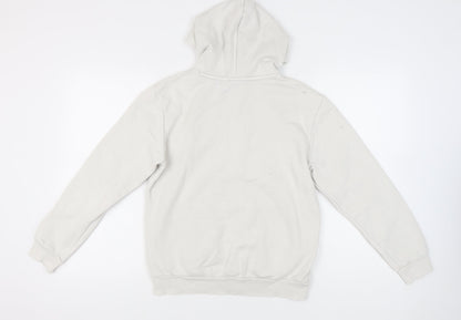 Puma Women Ivory Pullover Hoodie Small Logo Sportswear