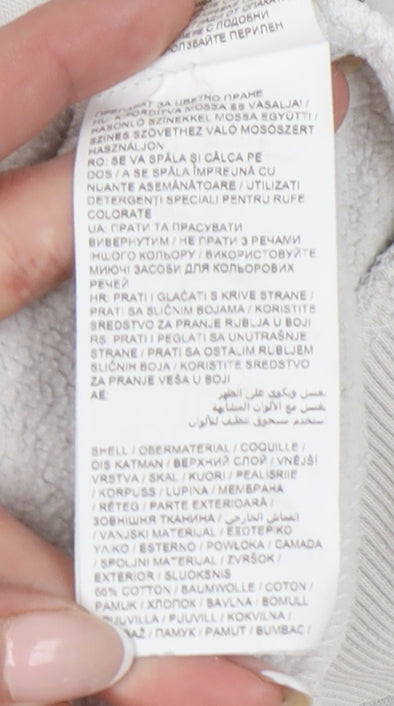 Puma Women Ivory Pullover Hoodie Small Logo Sportswear