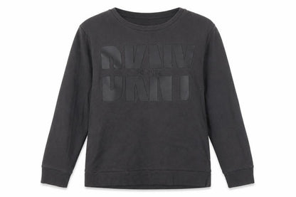 Womens UK Size M DKNY Jeans Black Pullover Sweatshirt
