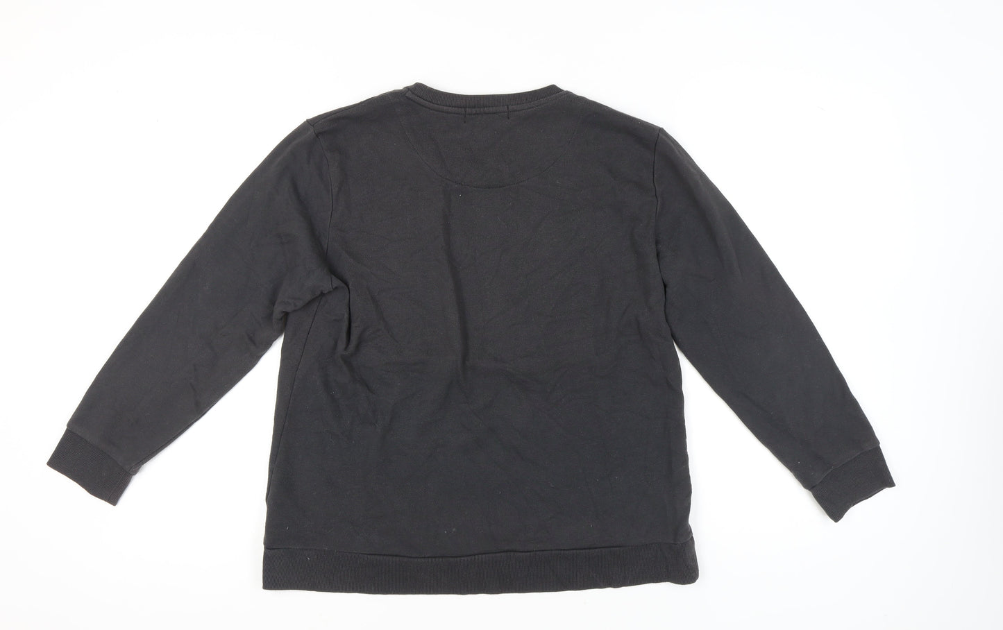 Womens UK Size M DKNY Jeans Black Pullover Sweatshirt