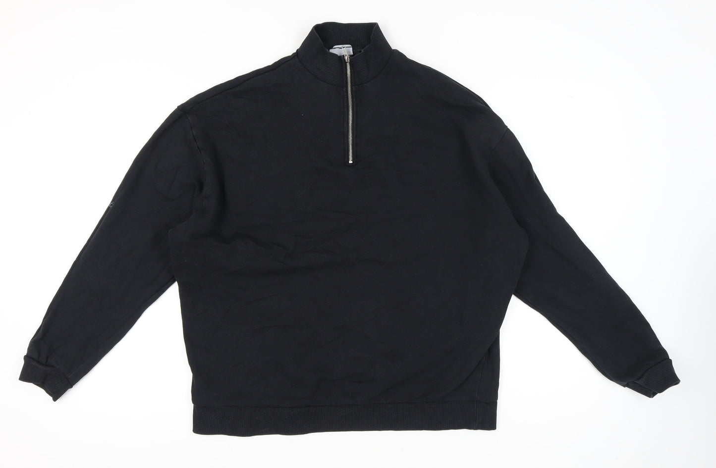 Mens UK Size XL ASOS DESIGN Black Pullover Sweatshirt