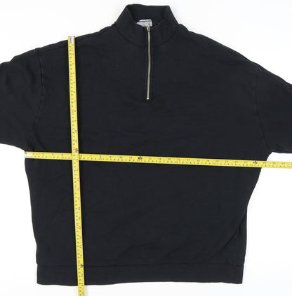 Mens UK Size XL ASOS DESIGN Black Pullover Sweatshirt