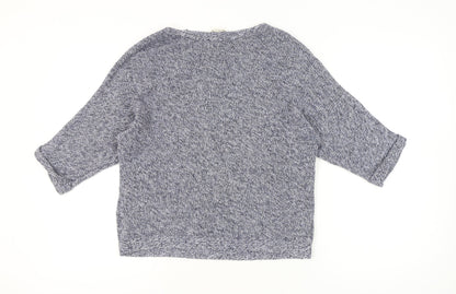 H&M Women’s Grey Knit Pullover Jumper Small Relaxed Fit