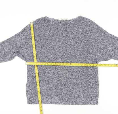 H&M Women’s Grey Knit Pullover Jumper Small Relaxed Fit