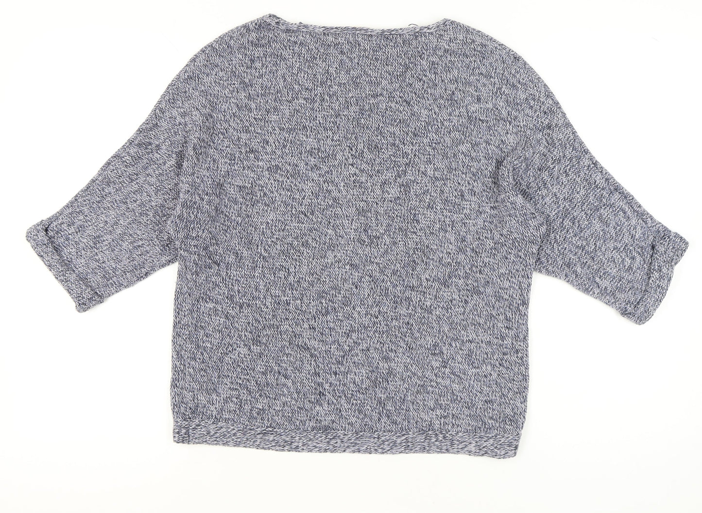 H&M Women’s Grey Knit Pullover Jumper Small Relaxed Fit