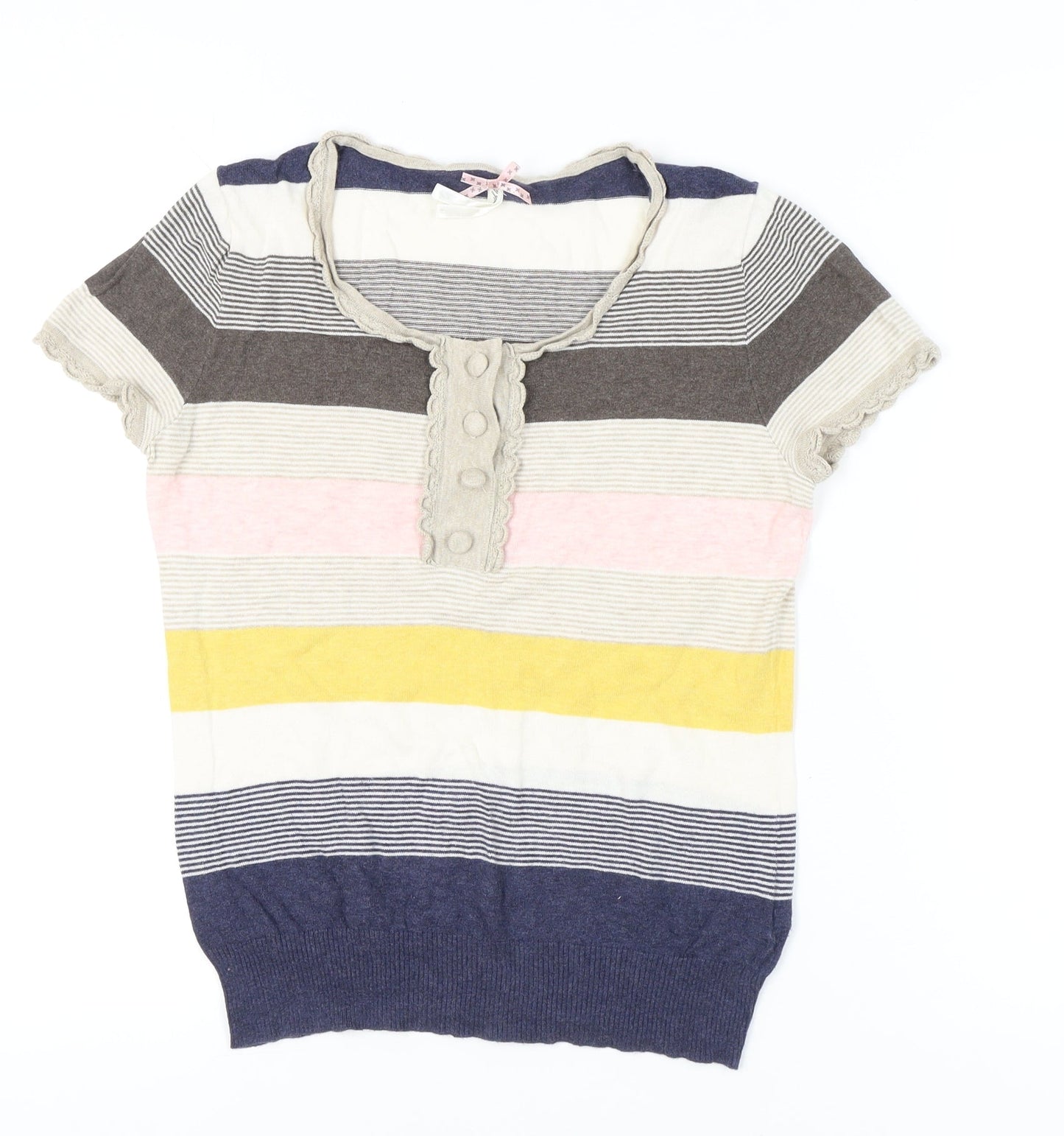 Womens UK Size 14 NEXT Multicoloured Basic T-Shirt