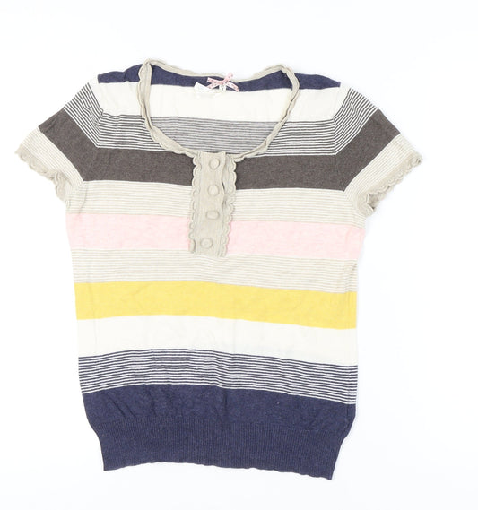 Womens UK Size 14 NEXT Multicoloured Basic T-Shirt