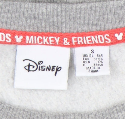 Womens UK Size S Disney Grey Pullover Sweatshirt