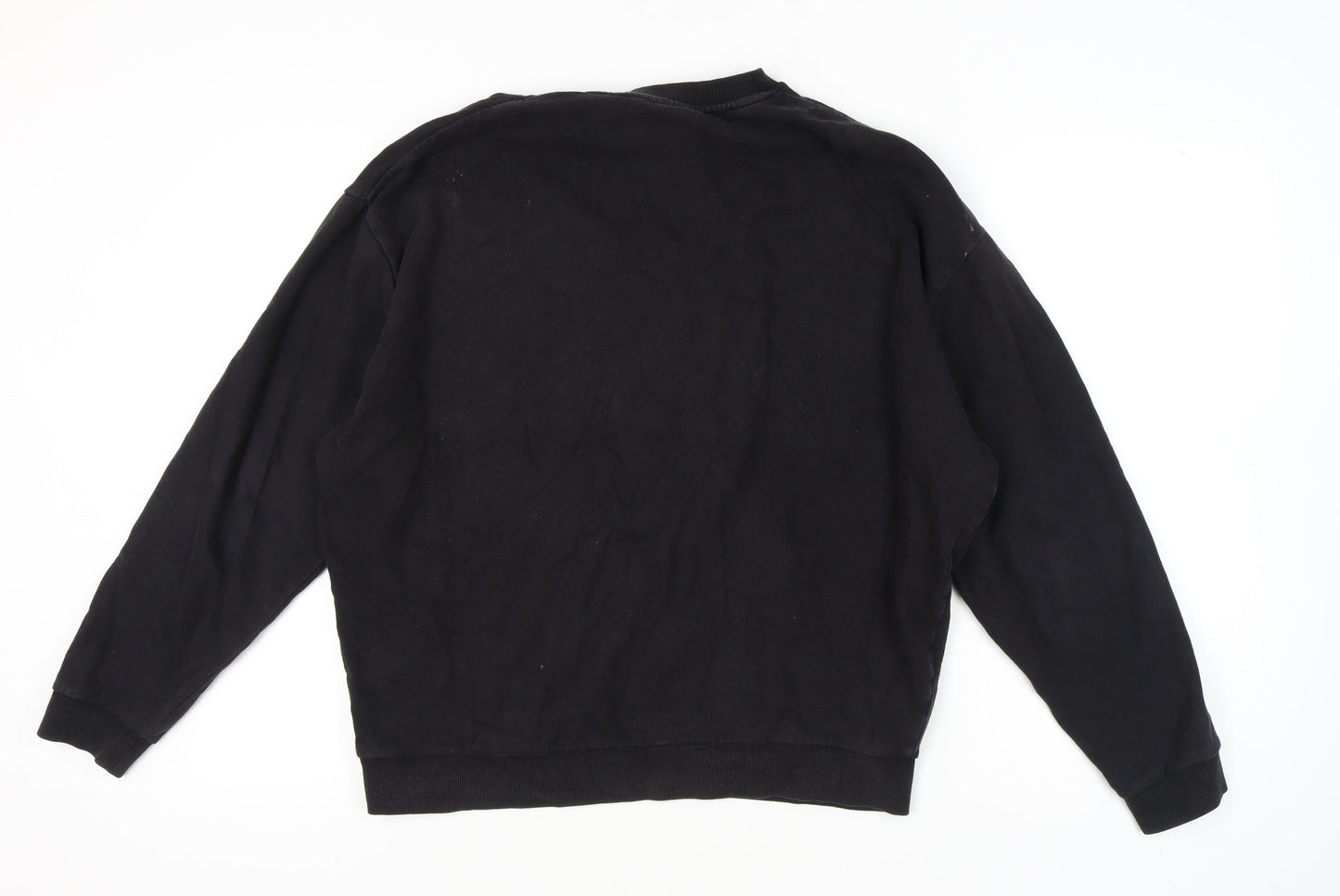 Mens UK Size M ASOS Black Pullover Sweatshirt