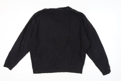 Mens UK Size M ASOS Black Pullover Sweatshirt
